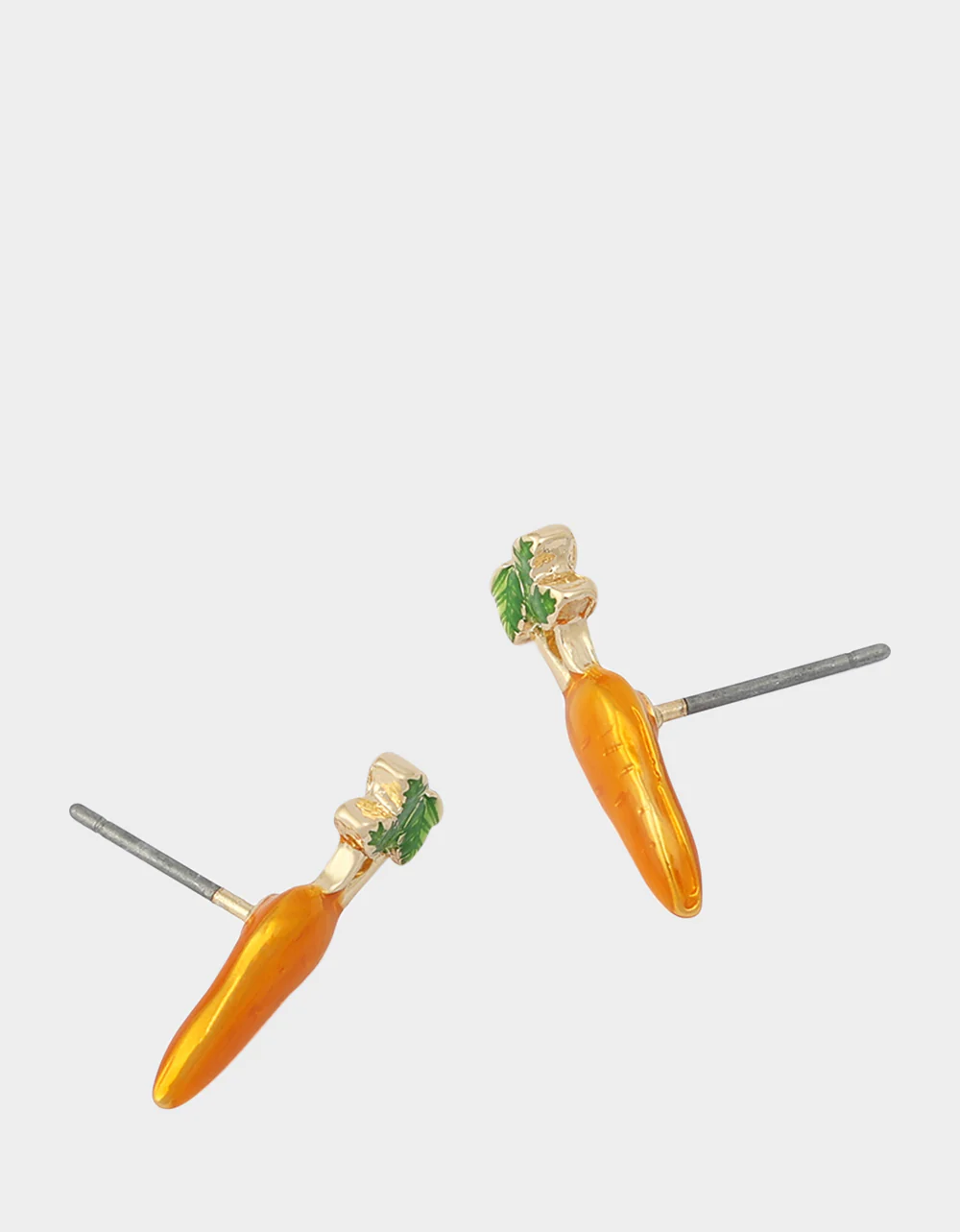 CARROT STUD EARRINGS ORANGE - Image 2
