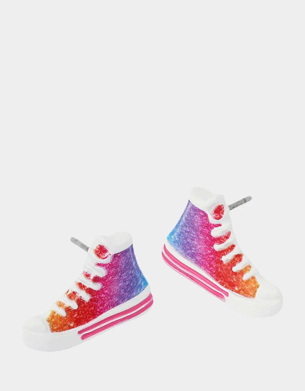 BASKETBALL HIGH TOP STUD EARRINGS MULTI - Image 3