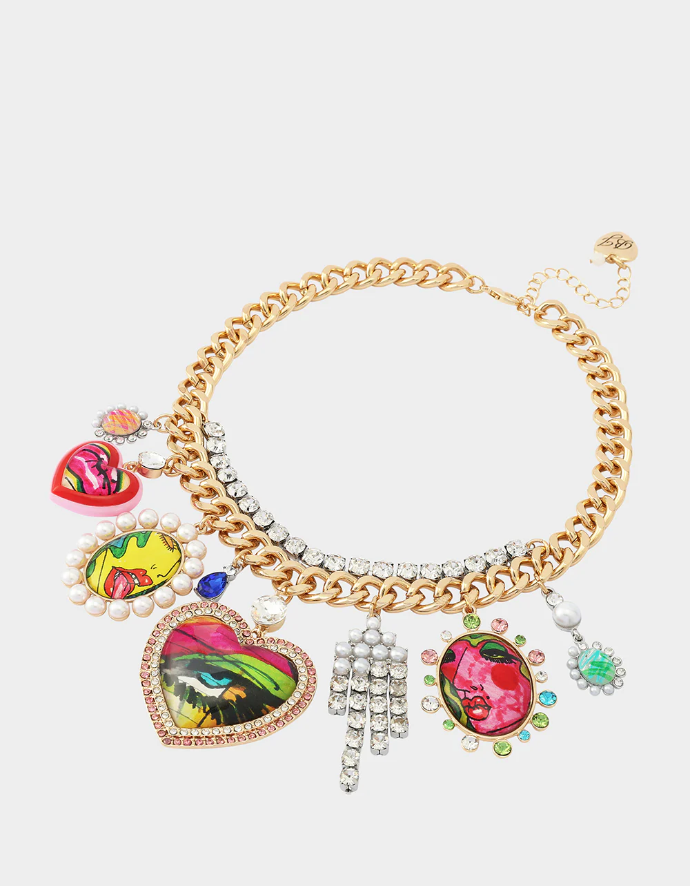 ART CAMPAIGN CHARM NECKLACE MULTI - Image 3