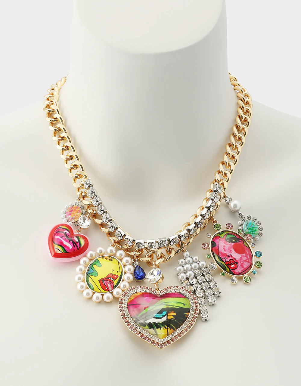 ART CAMPAIGN CHARM NECKLACE MULTI - Image 5