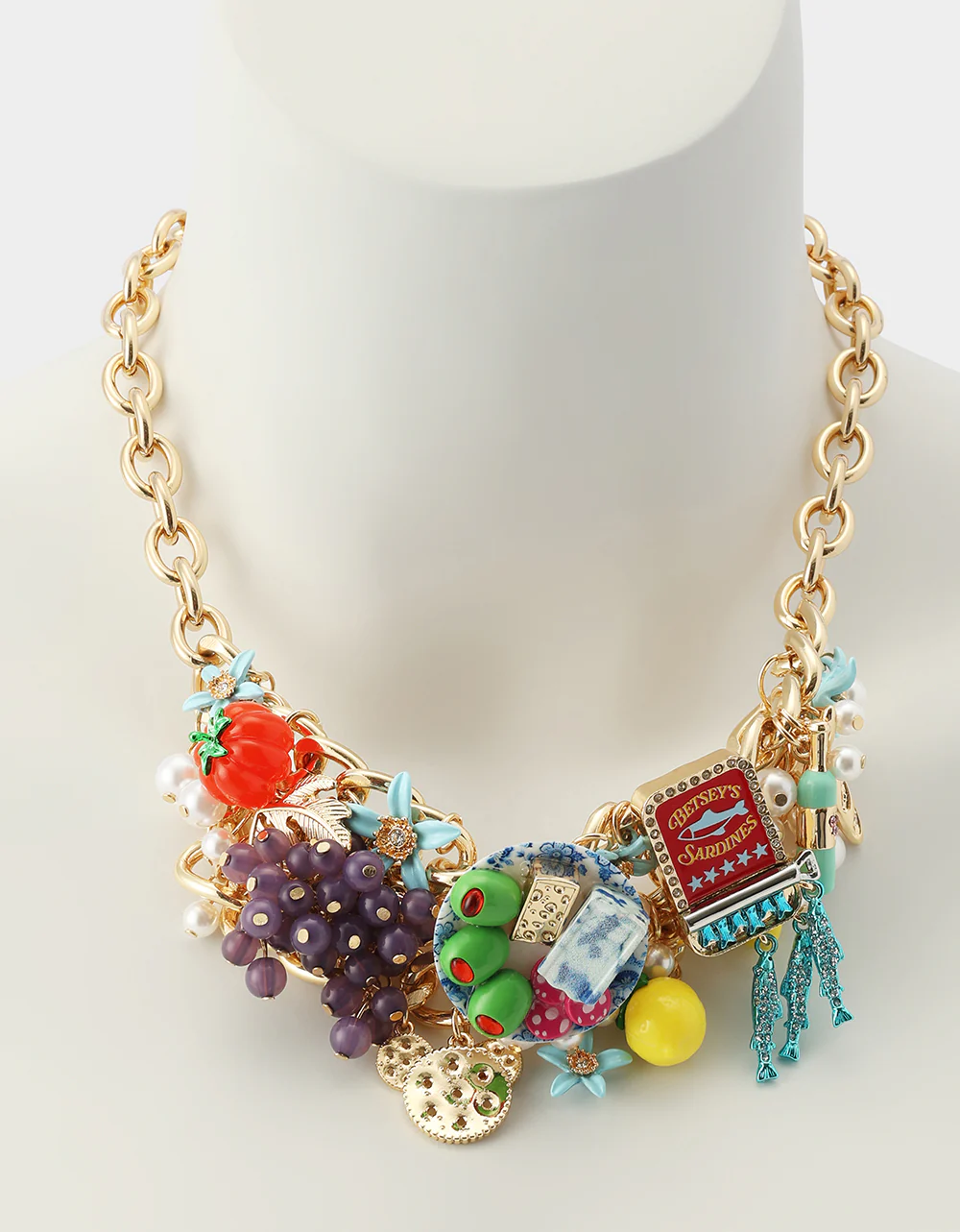 CHARCUTERIE BAUBLE FRONT NECKLACE MULTI - Image 5