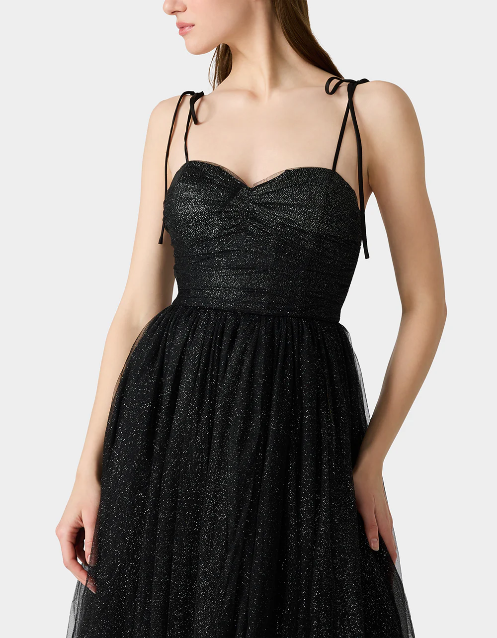 GLITTER TULLE MULTI BLACK - Image 4