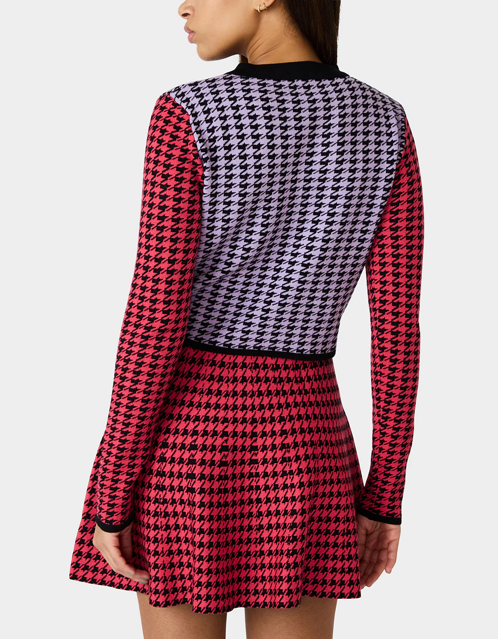 HOT IN HOUNDSTOOTH SET PINK MULTI - Image 5