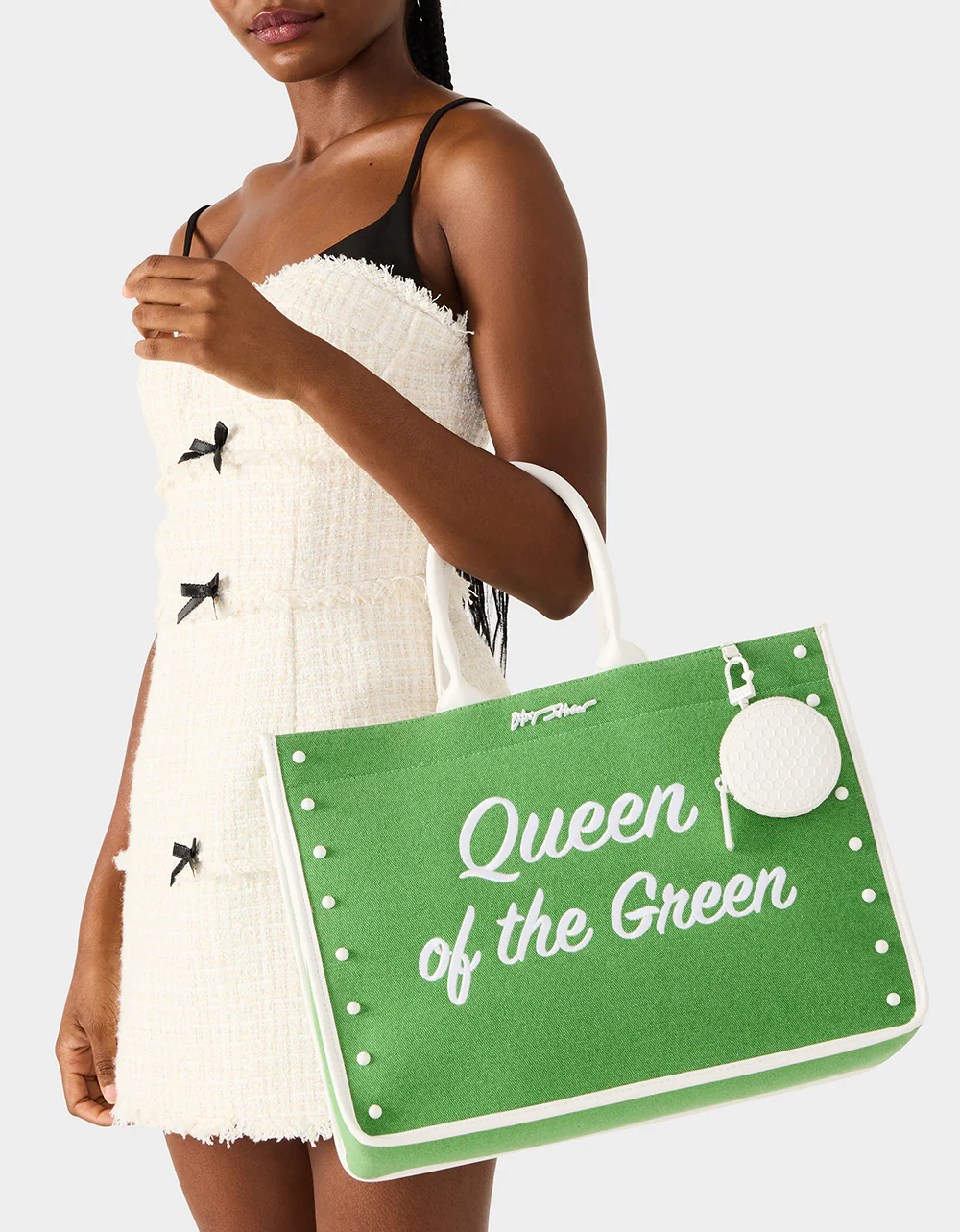 QUEEN OF THE GREEN CANVAS TOTE GREEN - Image 8