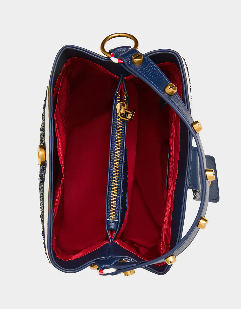 AHOY, GORGEOUS RHINESTONE STRIPE NAVY MULTI - Image 4
