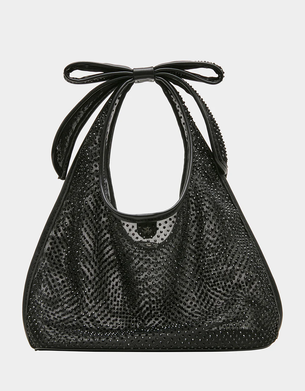 BOW MINI MESH TOTE BLACK - Image 7
