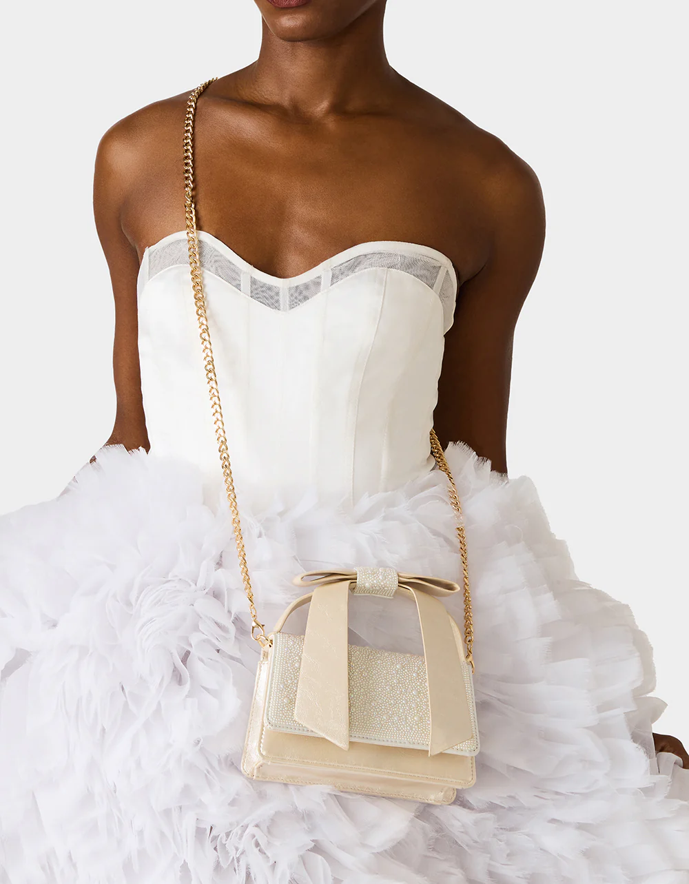 BOW FLAP MINI BAG IVORY - Image 2