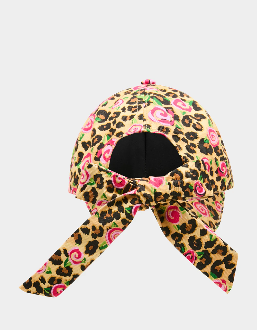 PRINTED BASEBALL HAT WITH BOW TIE ROSE - Image 2