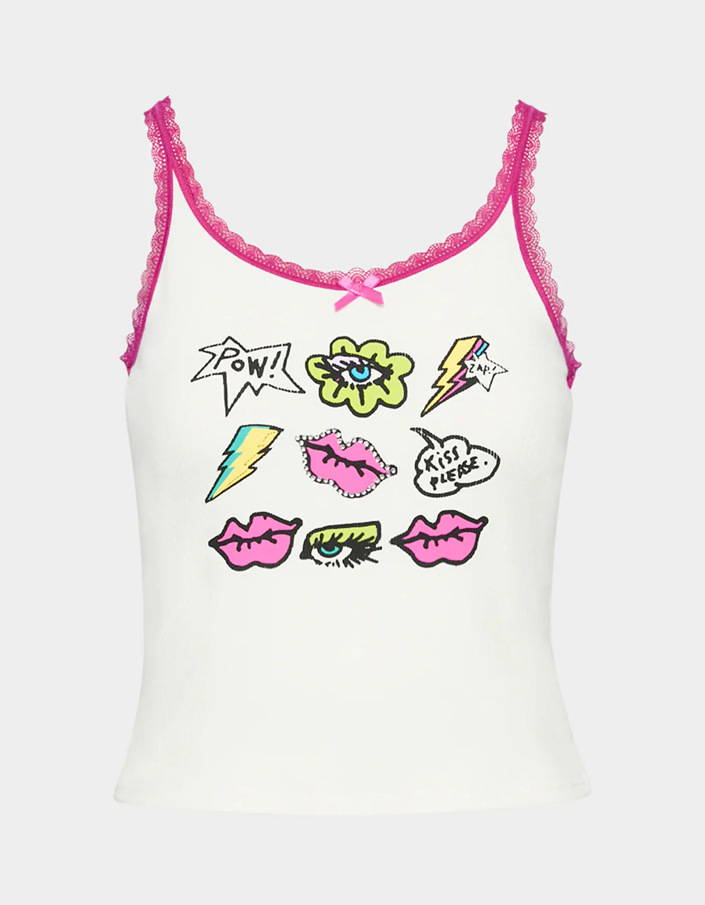 BETSEY ICON CLUSTER TANK WHITE - Image 2