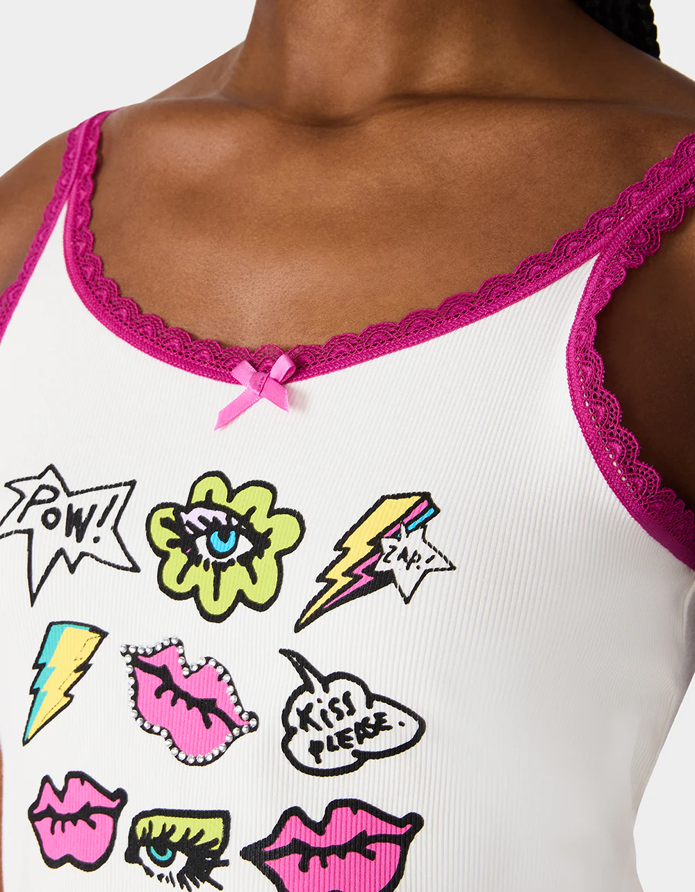 BETSEY ICON CLUSTER TANK WHITE - Image 6