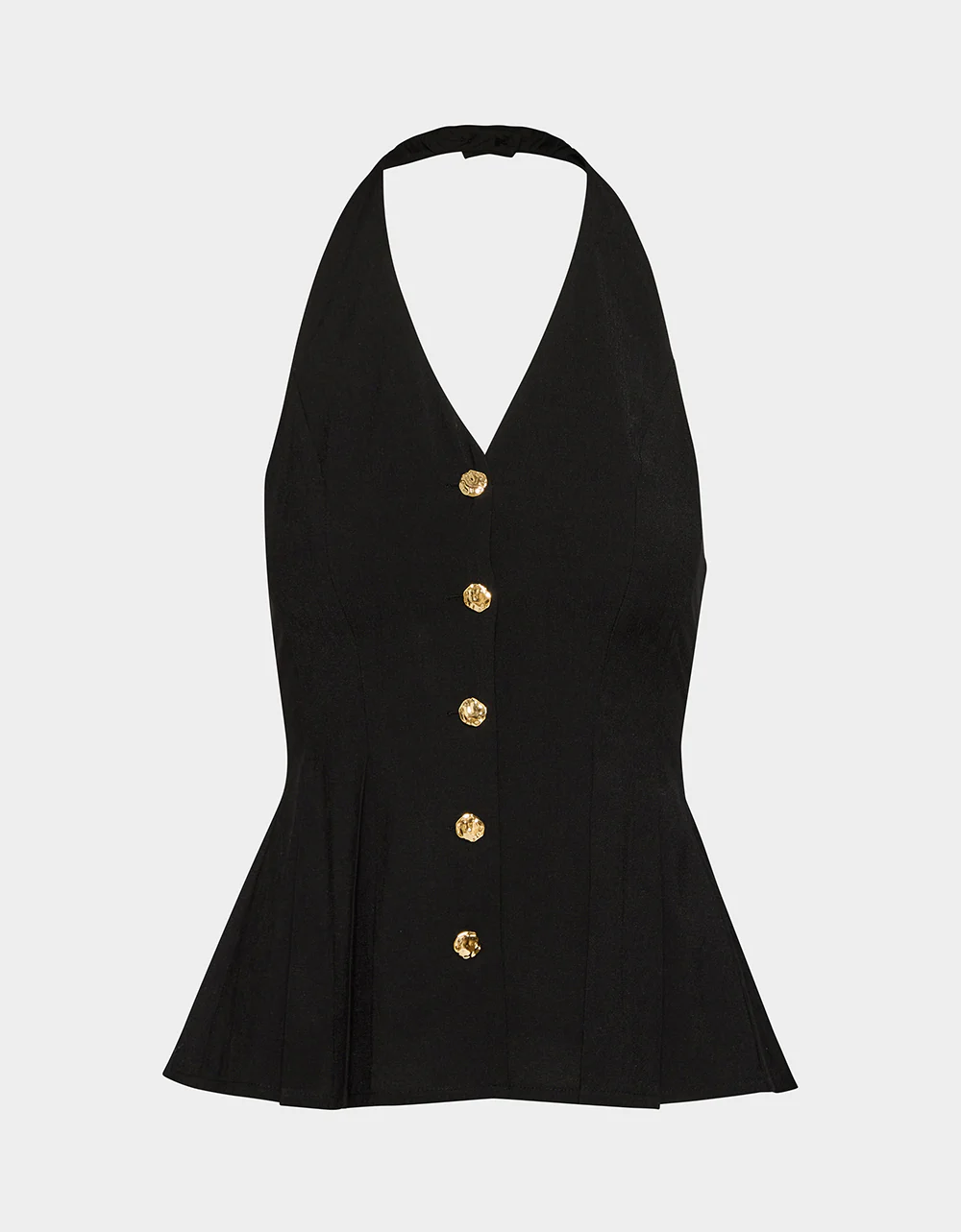 BUTTERCUP BUTTON TOP BLACK - Image 2