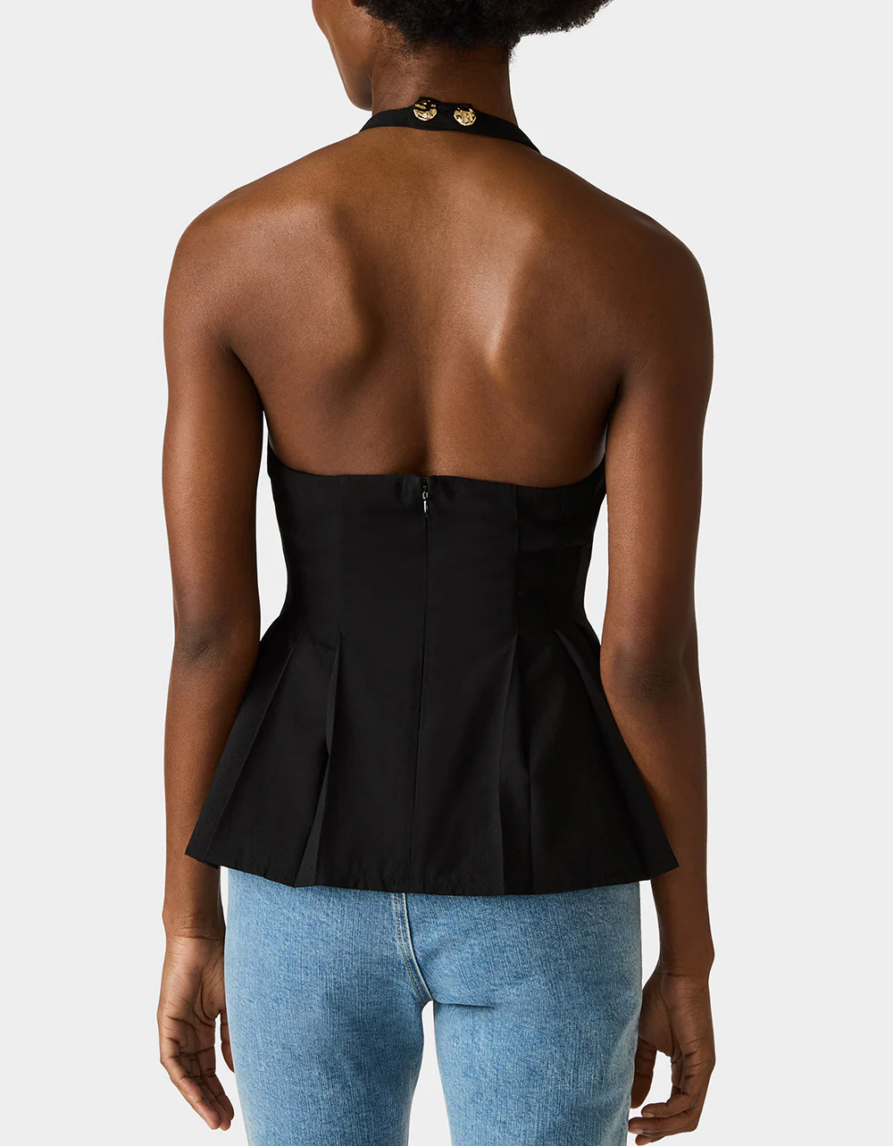 BUTTERCUP BUTTON TOP BLACK - Image 4