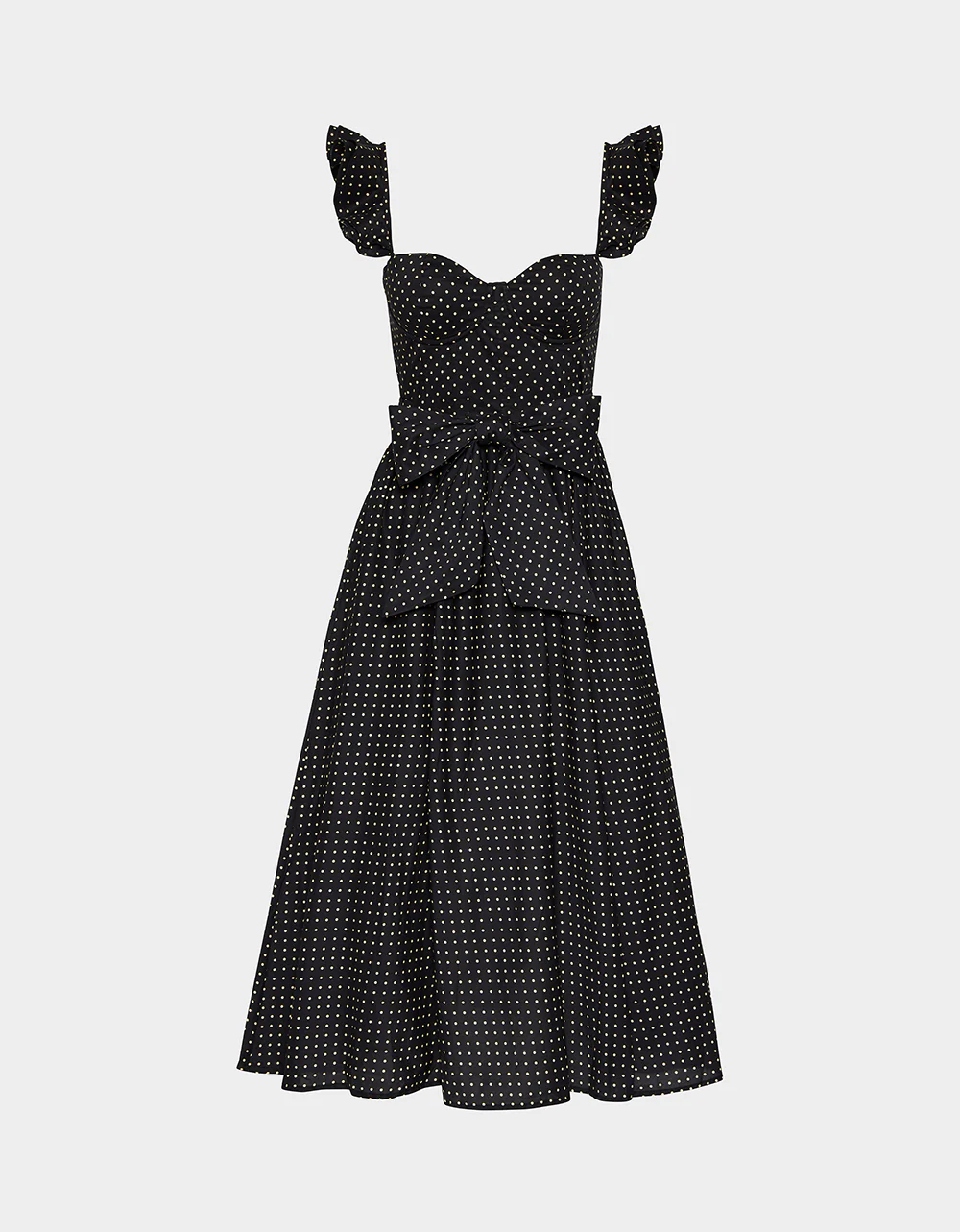 LOVELY IN DOTS DRESS BLACK/IVORY - Image 2