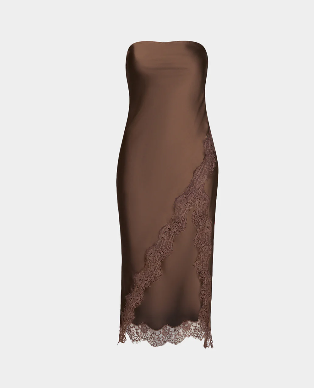 LACE AFFAIR DRESS BROWN - Image 2
