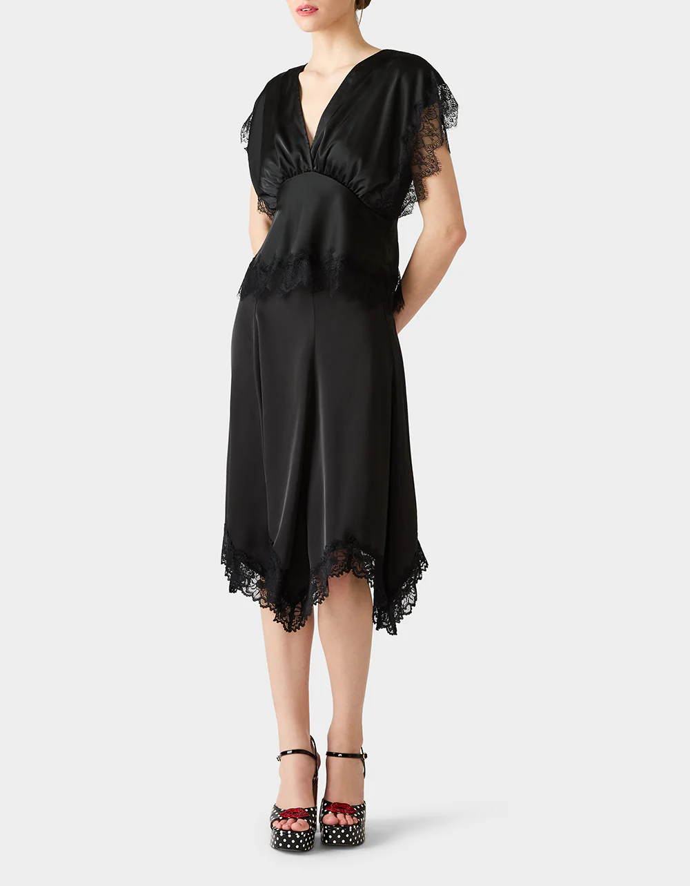 LACE LINES TOP BLACK - Image 3