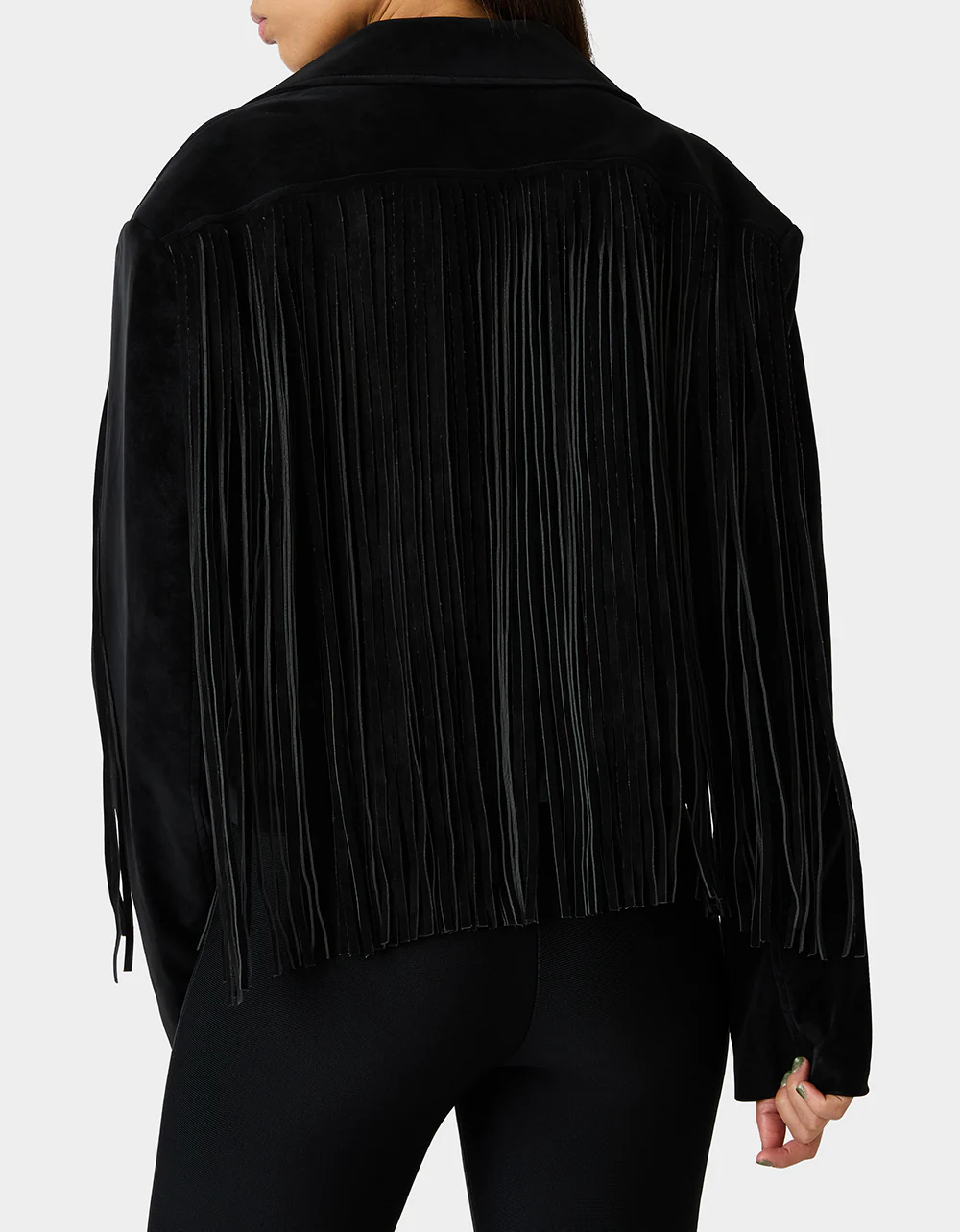 FRINGE FEVER JACKET BLACK - Image 4