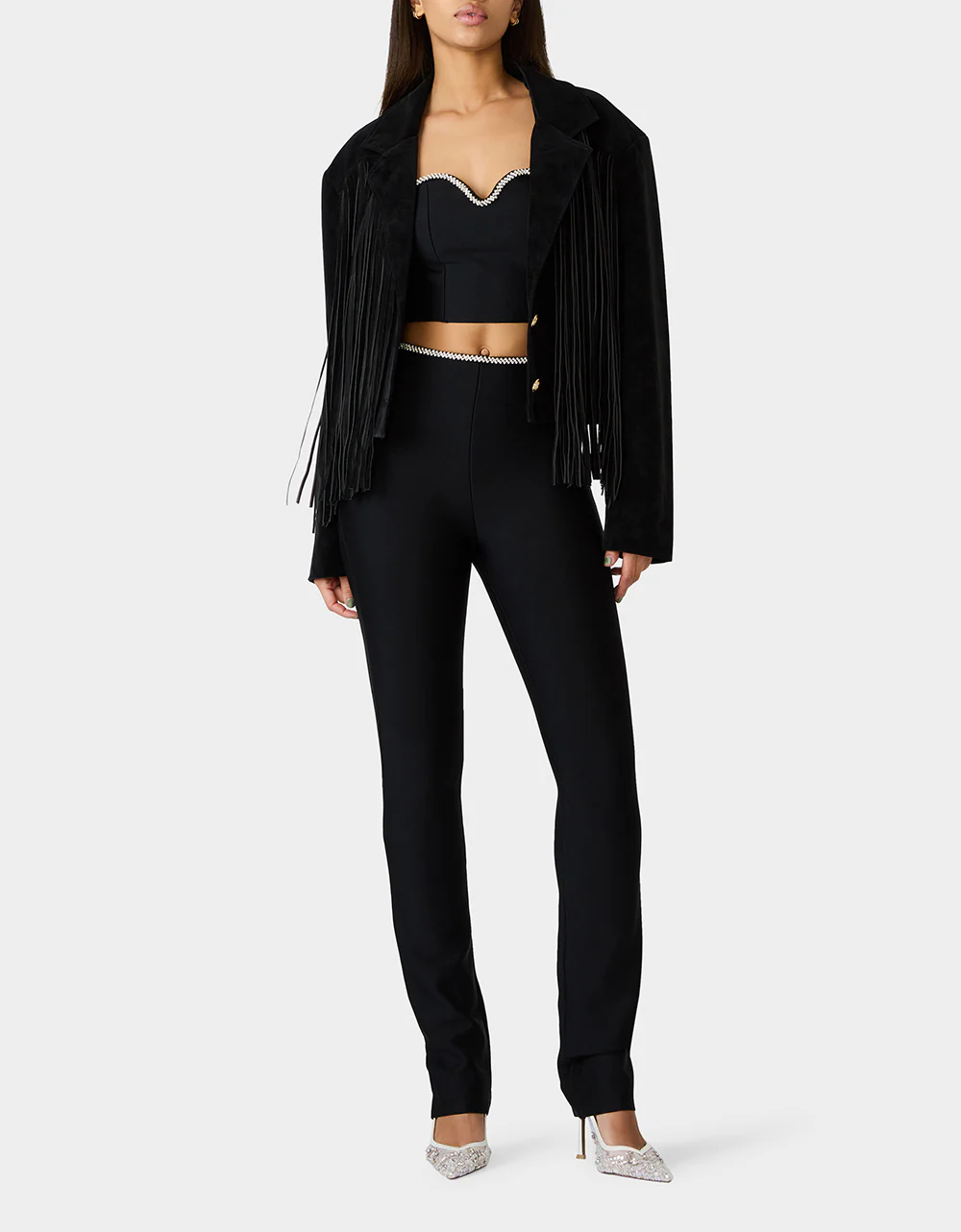 FRINGE FEVER JACKET BLACK - Image 6