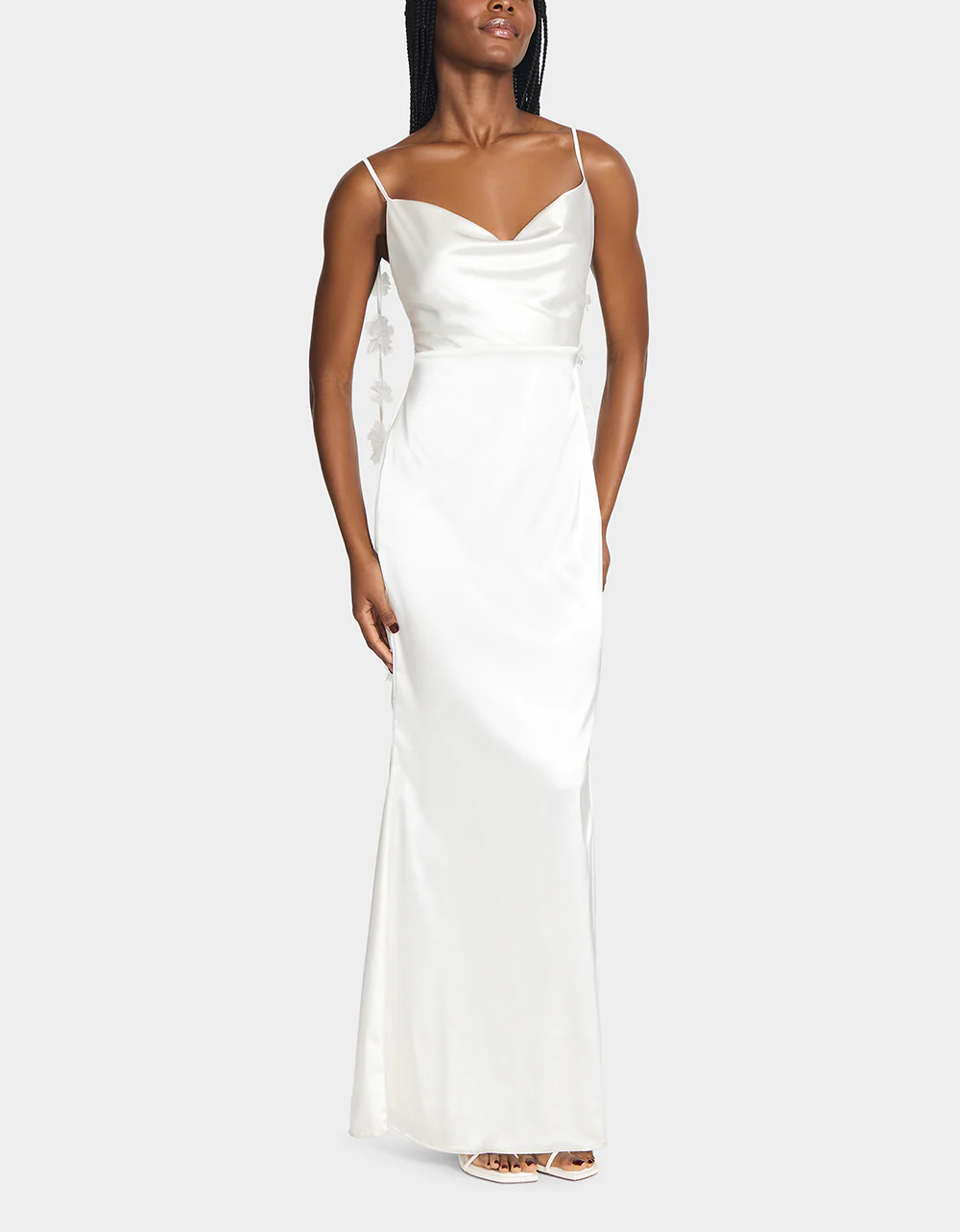 THREAD OF ROSES DRESS WHITE - Image 3