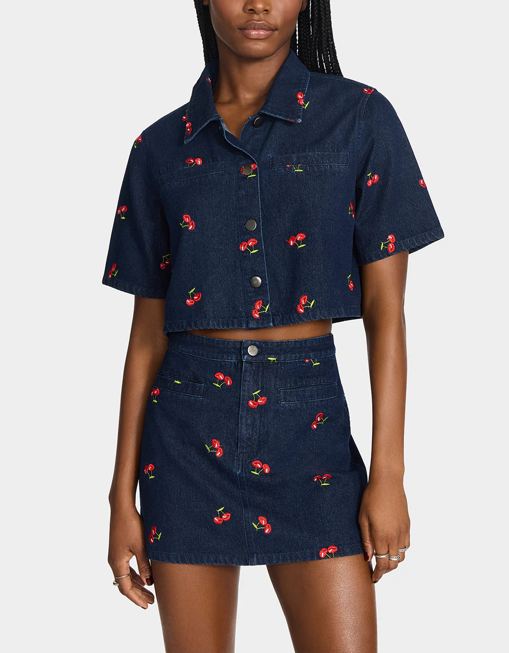 CHERRY ON TOP SKIRT DENIM - Image 5