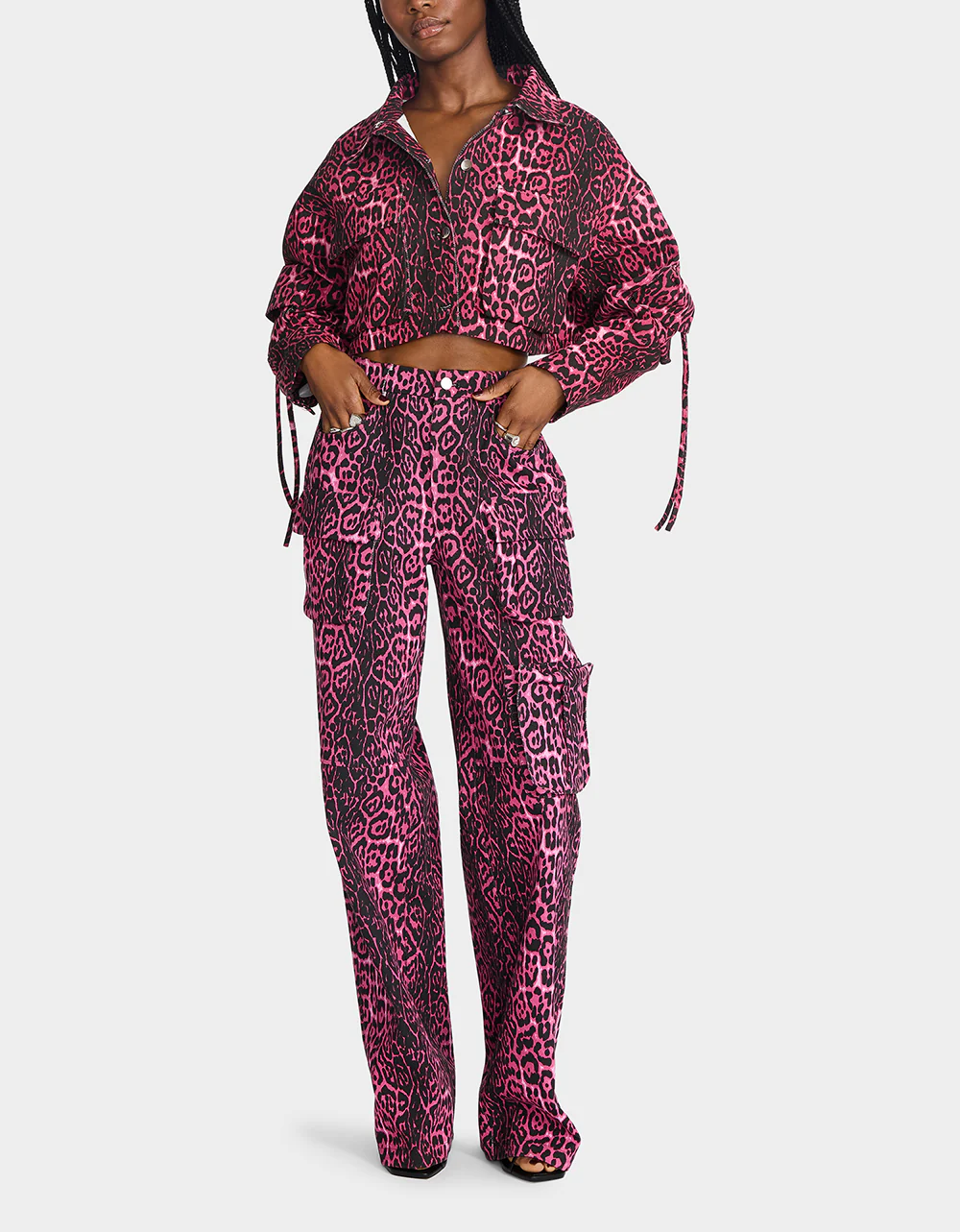 YUKI CROPPED JACKET PINK - Image 6