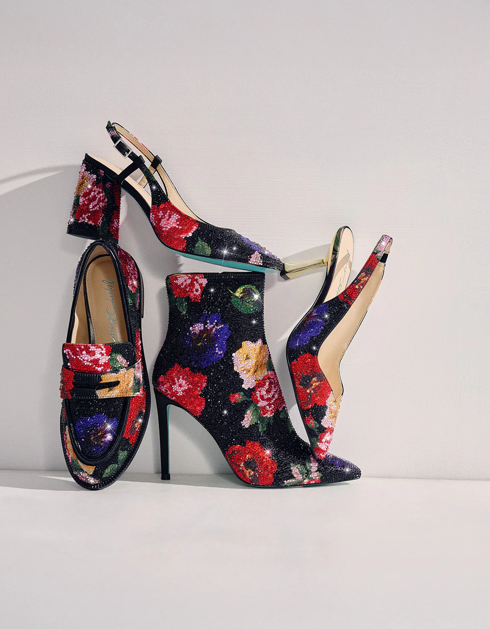 CLARK HEELS BLACK FLOWER MULTI - Image 10