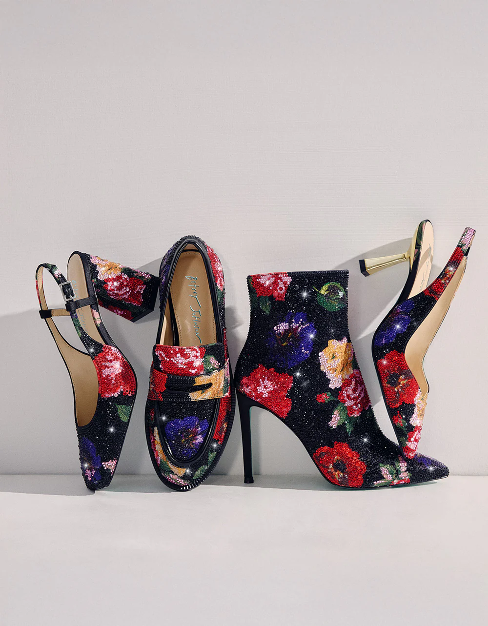 CLARK HEELS BLACK FLOWER MULTI - Image 11