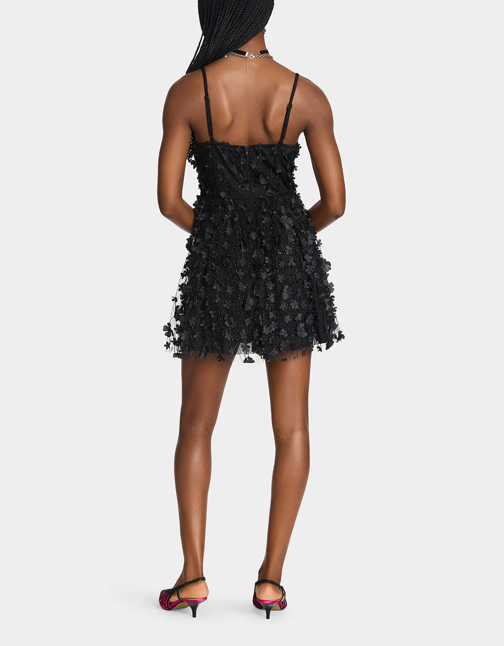 MIDNIGHT BLOOM DRESS BLACK - Image 4