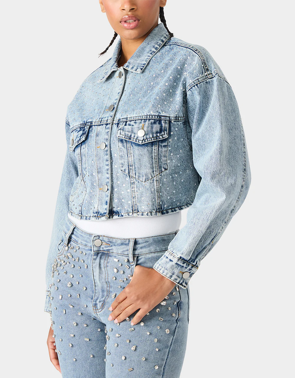 SPARKLE DENIM JACKET - Image 4
