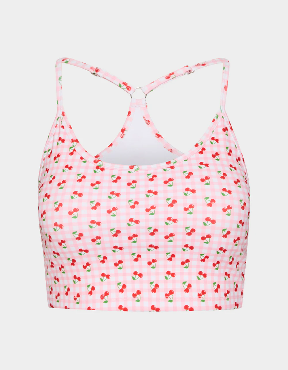 CHERRY GINGHAM RACERBACK TOP PINK MULTI - Image 2