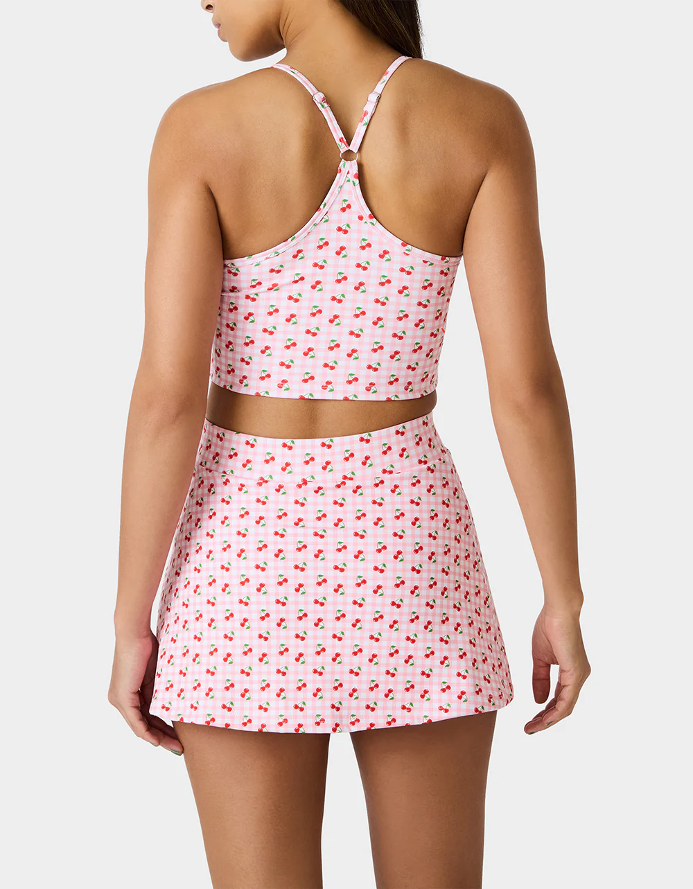 CHERRY GINGHAM RACERBACK TOP PINK MULTI - Image 5