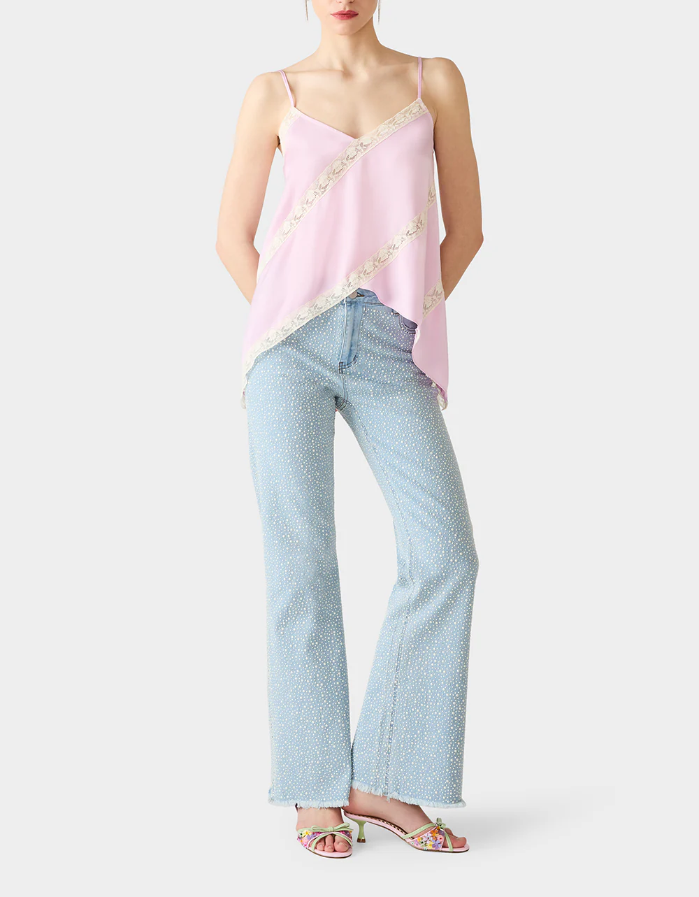 LACEBOUND TOP MAGENTA